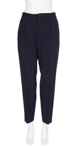 2000 F/W Wool Gabardine Straight-Leg Trousers