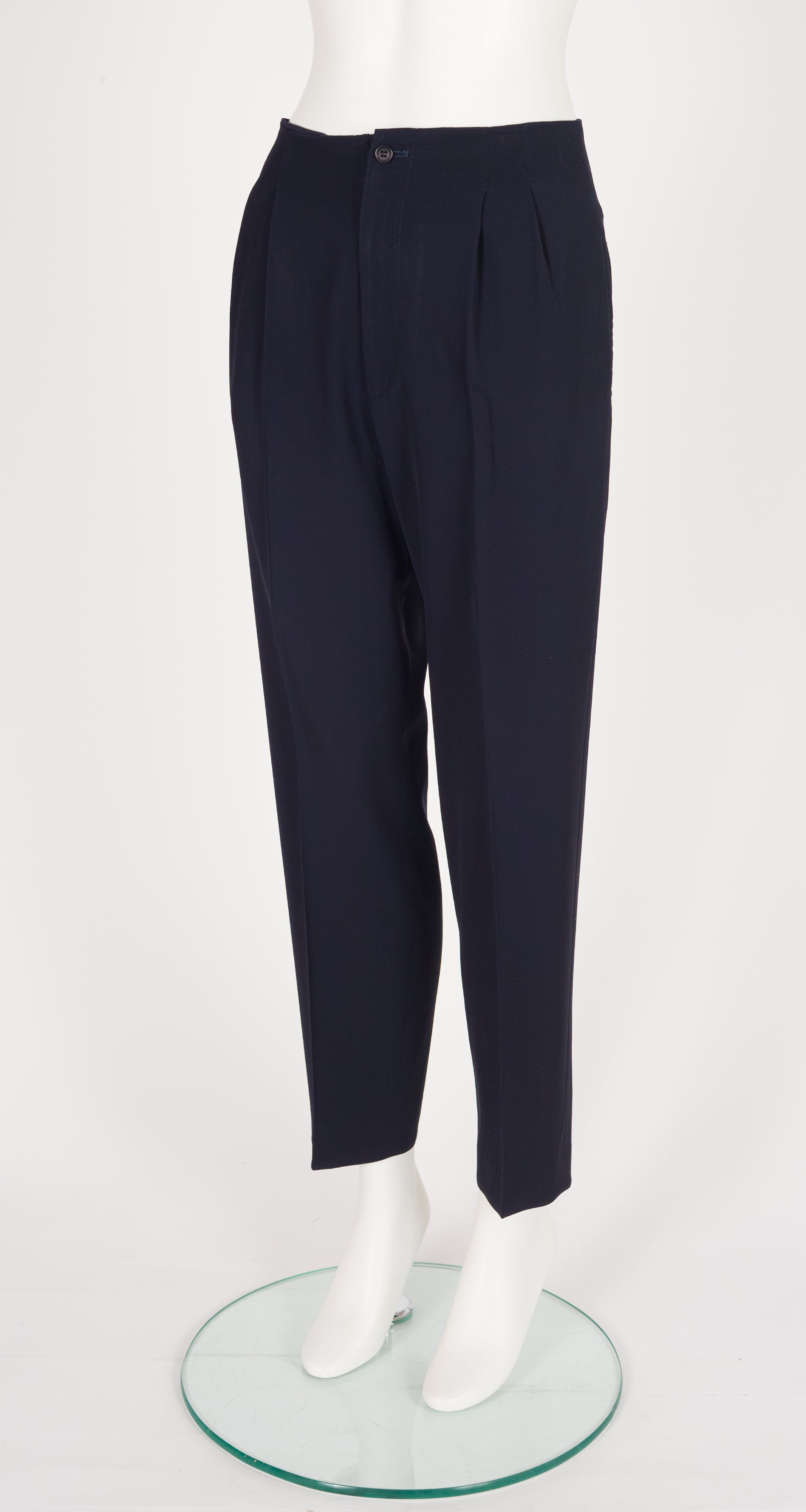 2000 F/W Wool Gabardine Straight-Leg Trousers