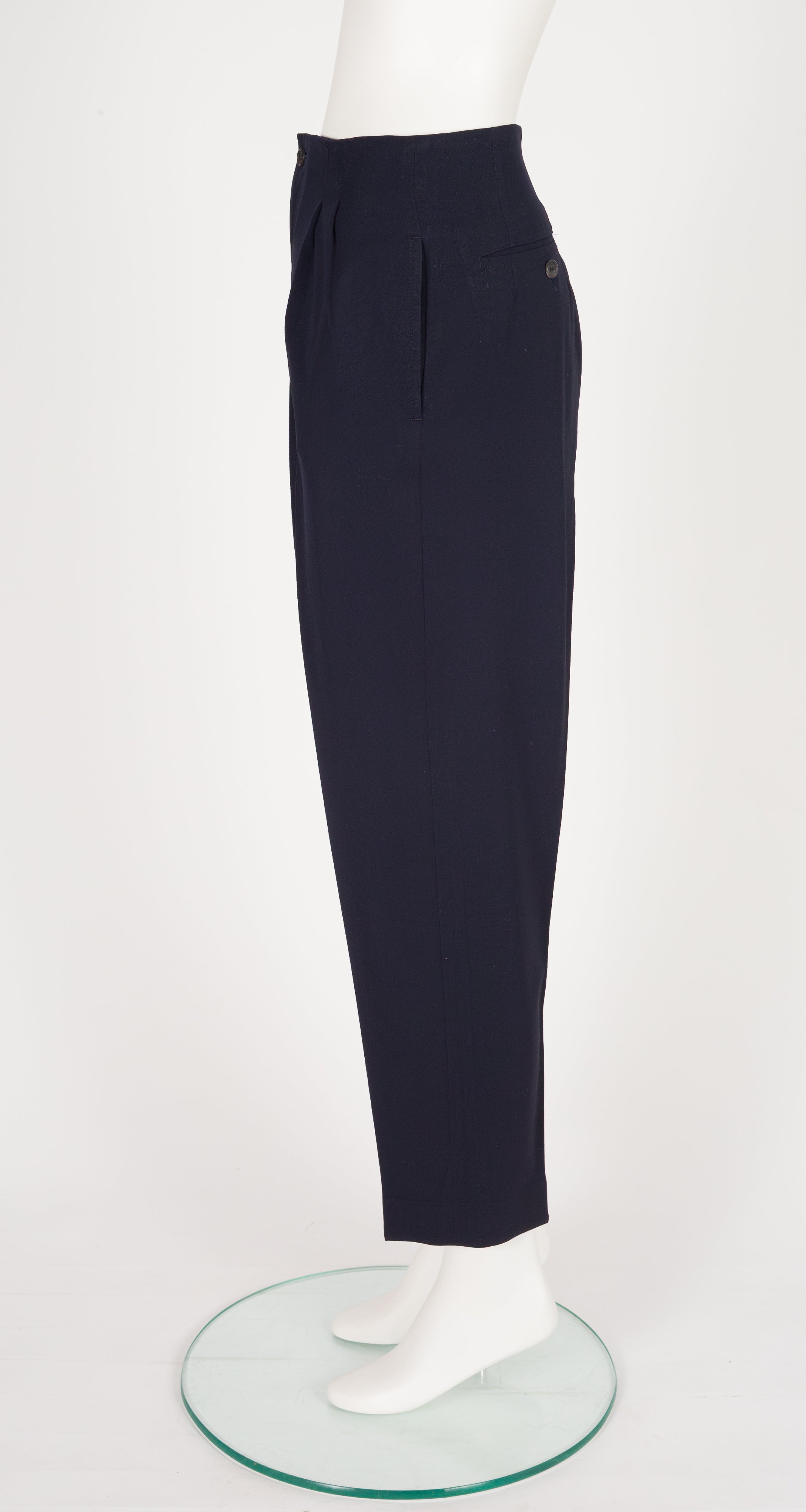 2000 F/W Wool Gabardine Straight-Leg Trousers