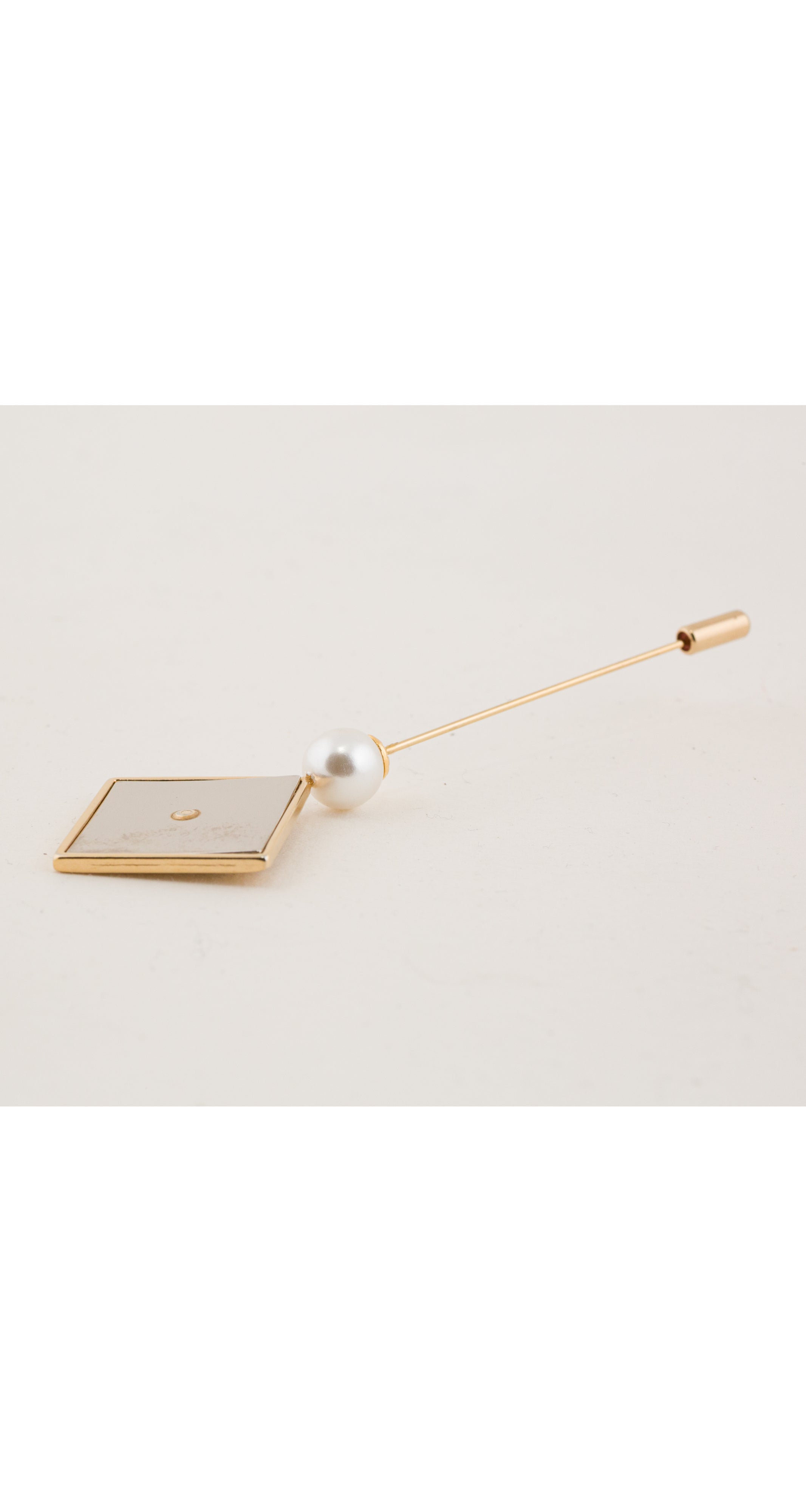 1990s Shoe Silhouette Gold-Tone Stick Pin Brooch