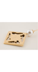 1990s Shoe Silhouette Gold-Tone Stick Pin Brooch