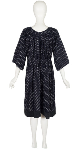 1986 S/S Black & White Dotted Cotton Jersey Dress