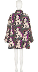 1992-93 F/W Dog Pop Art Print Silk Swing Coat