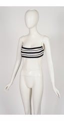 1990s NWT Nautical Rope White Bustier Top