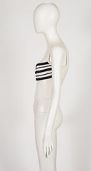 1990s NWT Nautical Rope White Bustier Top