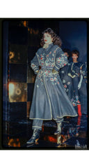 1981-82 F/W Metallic Gold Embroidered Gray Wool Jacket