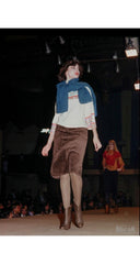 1976-77 F/W Teddy Brown Corduroy High-Waisted Skirt