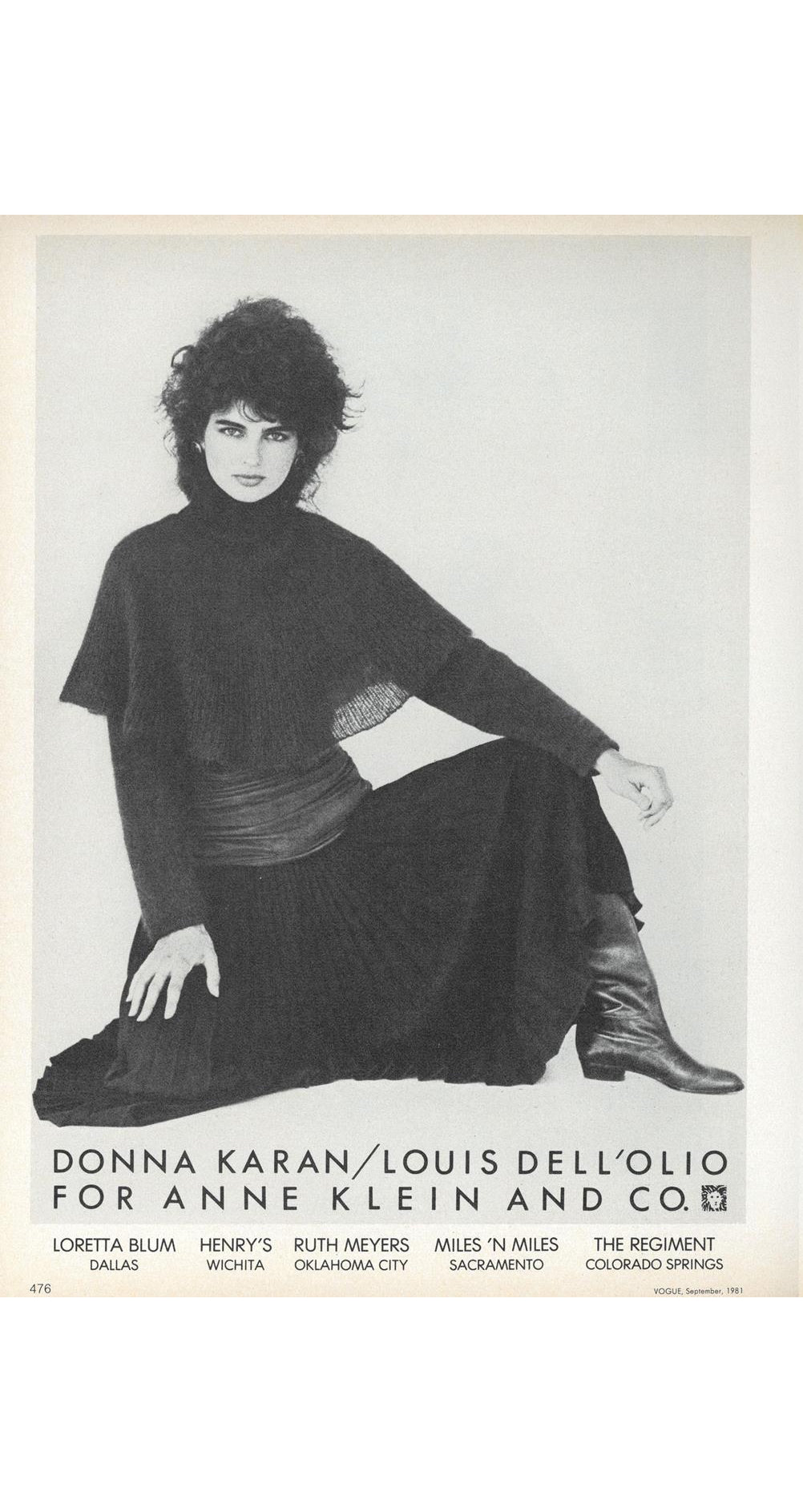 1981-82 F/W Mohair Oversized Collar Turtleneck Sweater