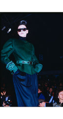 1986-87 F/W Dark Green Wool Peplum Jacket