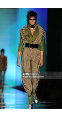 2011 S/S Taupe Utility Button-Up Maxi Dress