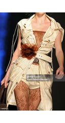 2011 S/S Taupe Utility Button-Up Maxi Dress