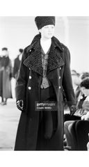 1993-94 F/W Astrakhan Black Wool Military Coat