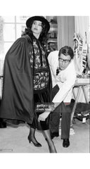 1981 F/W Gray Wool & Velvet Collared Cape