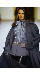 1992 F/W Gray Wool Double-Breasted Skirt Suit