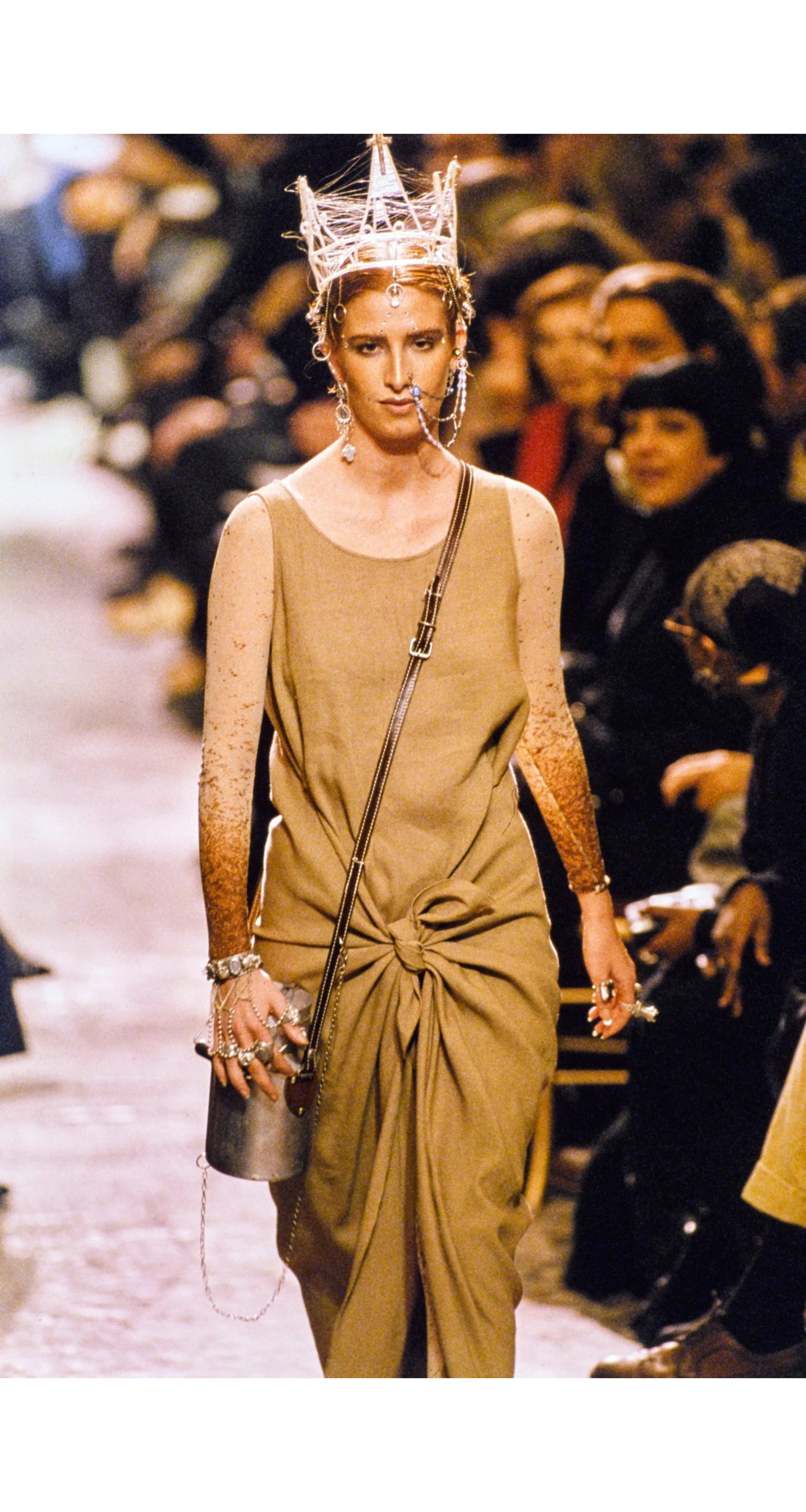1994 S/S Black Linen Tie Wrap Dress