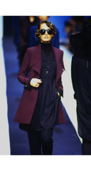 1992-93 F/W Burgundy Gabardine Pointed Lapel Blazer