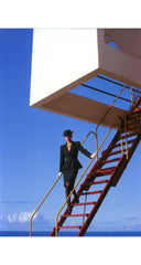 1983 S/S Navy Wool Gabardine Hourglass Blazer