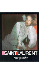 1977 S/S Ad Campaign White Eyelet Cotton Peasant Blouse