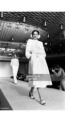 1977 S/S Ad Campaign White Eyelet Cotton Peasant Blouse