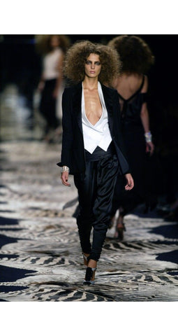 2004 S/S Tom Ford "Le Smoking" Cream Silk Tuxedo Waistcoat