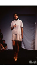 1986 Brown Viscose Knit Shorts Set
