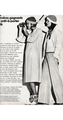 1976 S/S Striped Woven Cotton Belted Shirt Dress