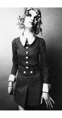1968 Documented Black Square Button Jacket