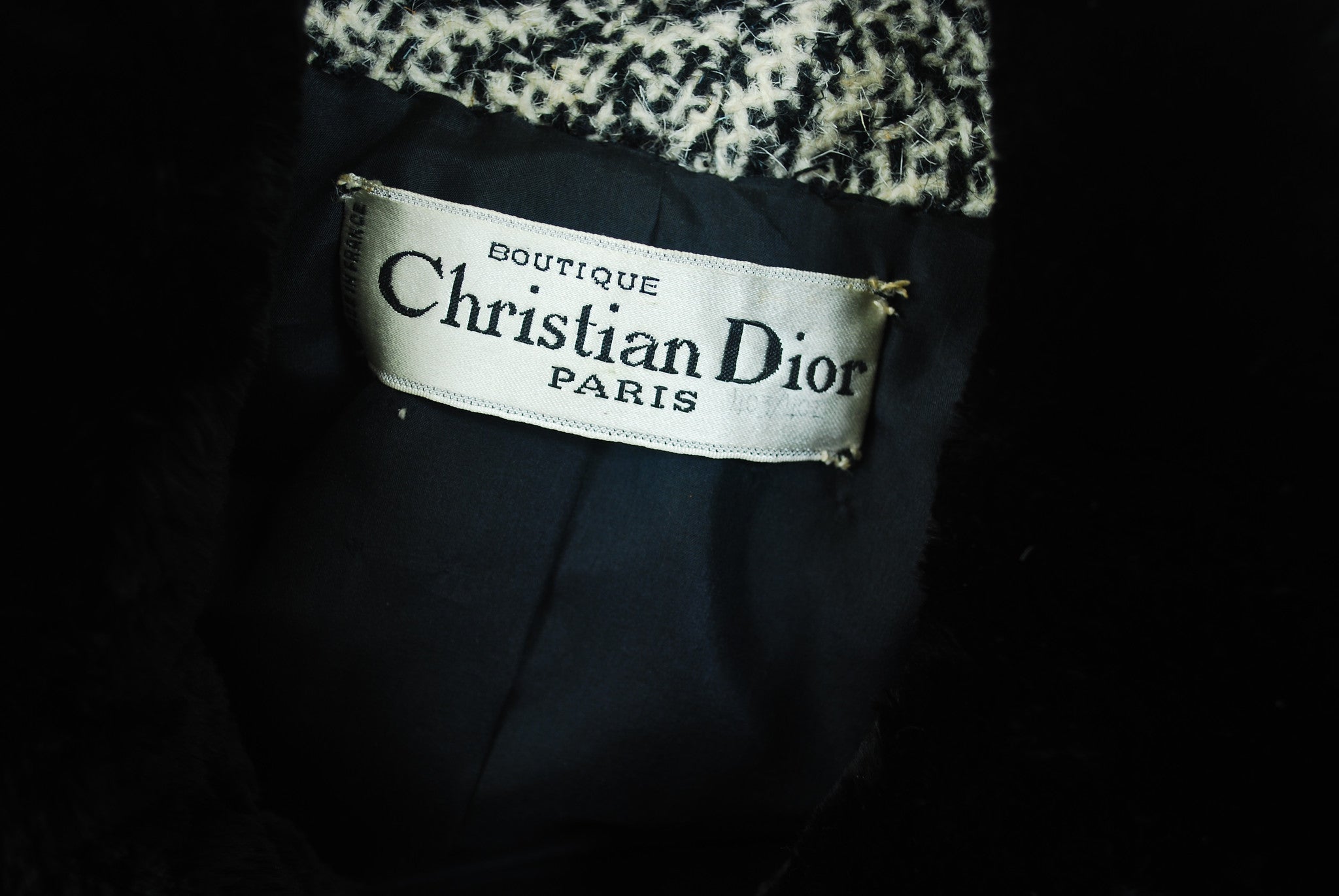 Demi Couture 1960's Fur Collar Wool Dress Suit