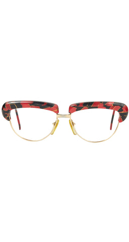 1987 619 326 Marbled Cateye Eyeglasses Frames