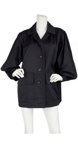 1988 S/S Black Cotton Balloon Sleeve Jacket