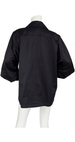 1988 S/S Black Cotton Balloon Sleeve Jacket