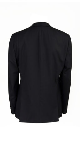 2003 S/S Black Wool Double-Breasted Suit Jacket