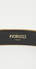 1980s "FI♥RUCCI" Embroidered Suede Belt