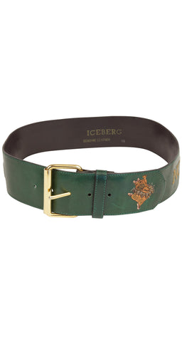 "NOT JUST ONE OF THE CROWD" Fantasia Dancing Hippo Leather Belt