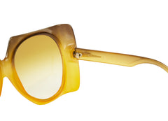 1970s D03 Oversized Gradient Square Sunglasses