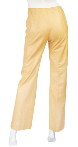 1970s Supple Tan Leather Pants
