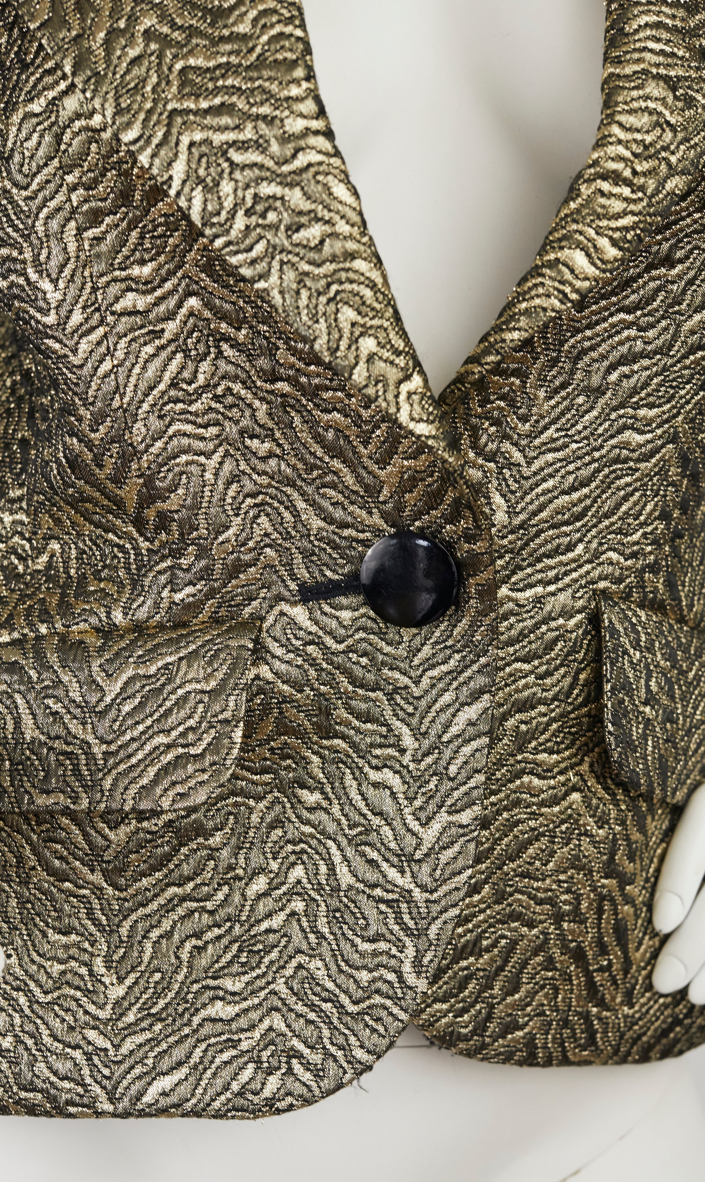 1986-87 F/W Opium Ad Campaign Gold Brocade Jacket