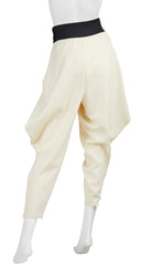 1980s Avant-Garde Cream Wool Riding Pants