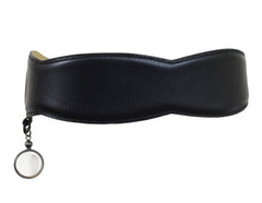 Black Leather Heart & Magnifying Glass Belt