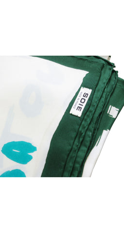 1960s "Patou" Signature Silk Twill Scarf