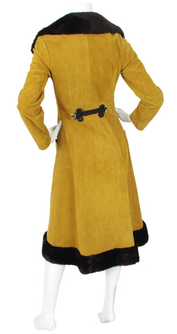 1970s Suede Russian Princess Style Coat