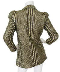 1980 Quilted Metallic Gold Jacket by Karl Lagerfeld