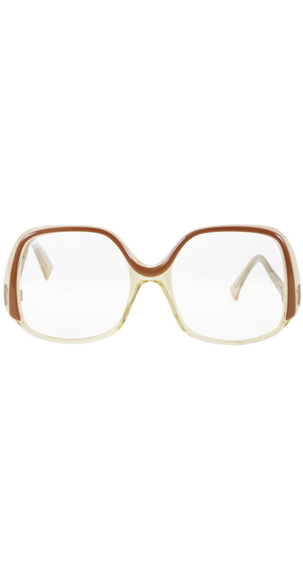 1970s French Oversized Eyeglasses Frames