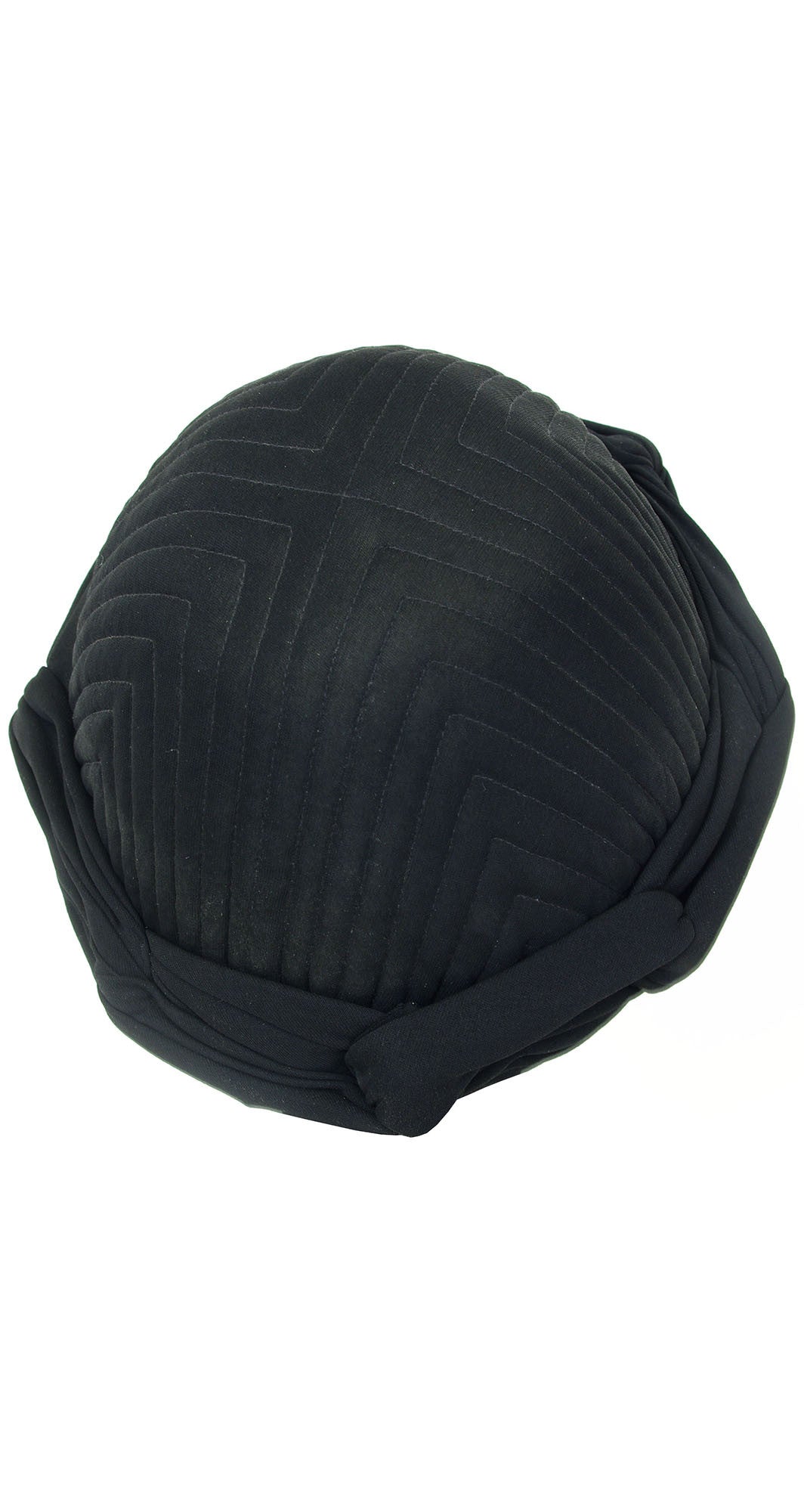 1970s Rare Black Knotted Turban