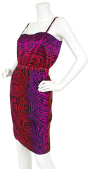 1985 Documented Ombre Paisley Silk Three Piece Dress Suit