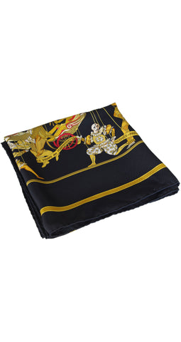 Le Temps Des Marionnettes by Annie Faivre Silk Scarf