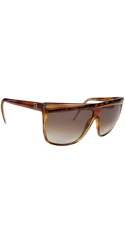 1980s P18 2431 Tortoise Flat Top Sunglasses