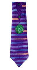 1990s Medusa Striped Jacquard Silk Men's Tie