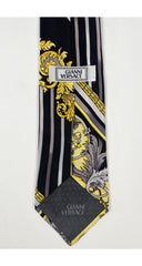 1990s Baroque Striped Silk Twill Men's Tie