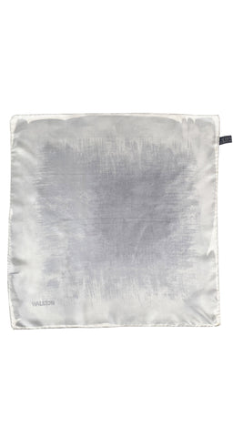1970s Gray Gradient Silk Twill Scarf